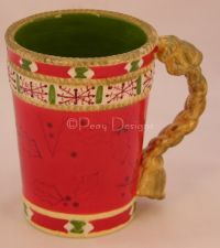 Studio Nova WOODLAND HOLLY Santa Coffee Mug